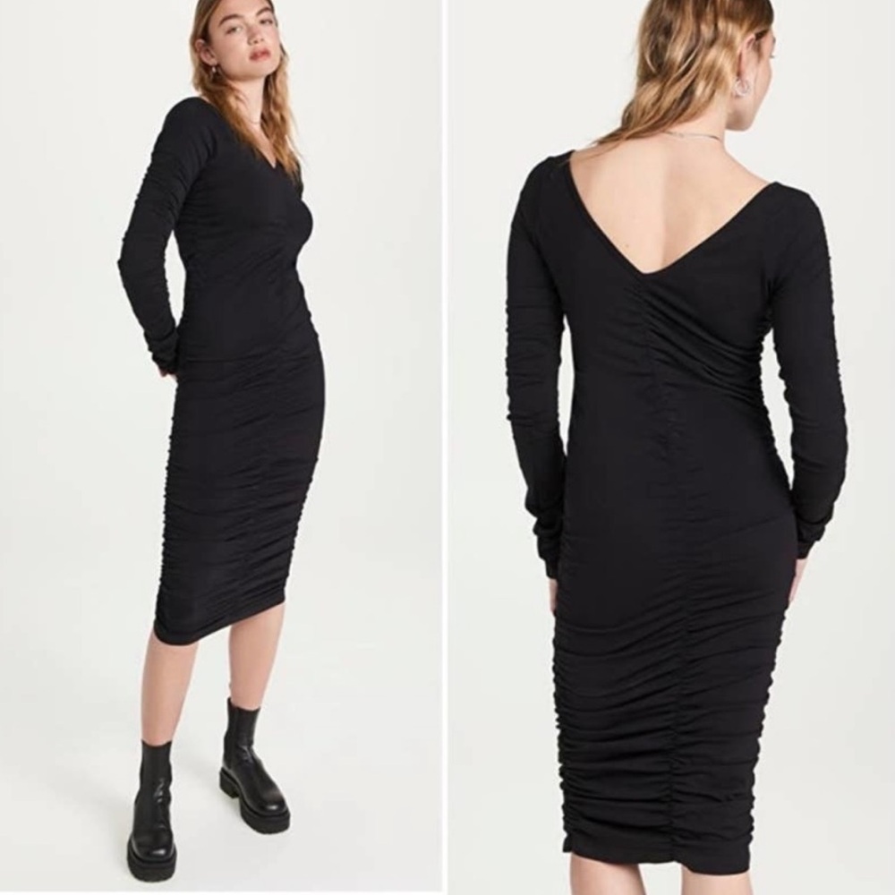 Helmut Lang Jersey Ruched Dress XS/S